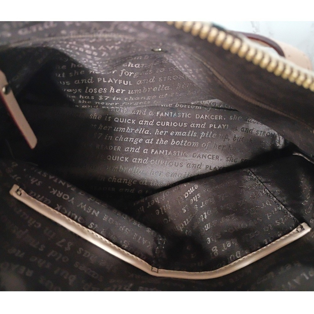 KATE SPADE South Poplar Street Maise Storybook Lining Satchel/Crossbody- EUC - Picture 7 of 9